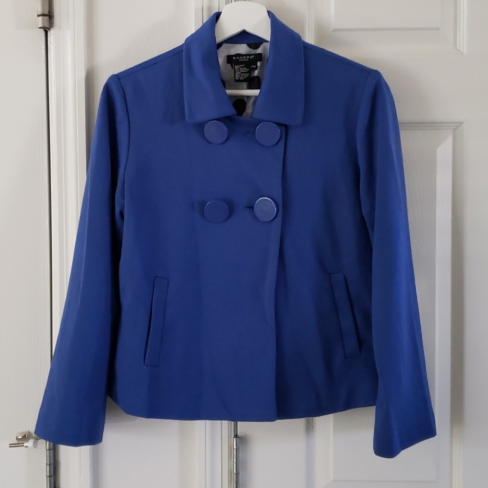 Sandro Blue Jacket Petite
